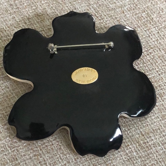 Alexis Bittar Lucite Flower Brooch - Picture 2 of 4